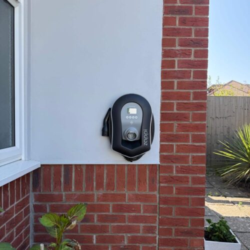 Zappi Charger on Wall