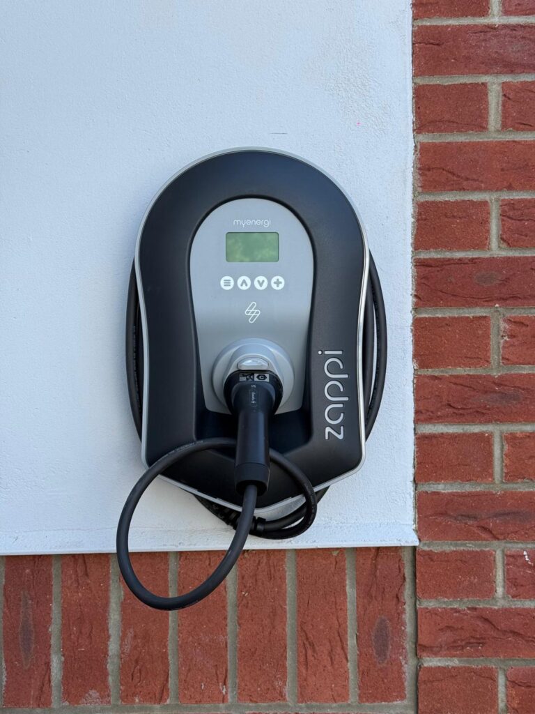 Zappi Charger on Wall