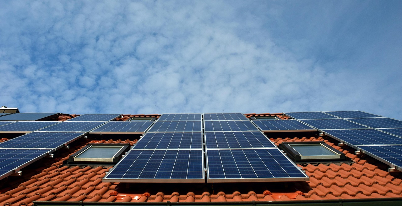 Solar Panels on a roof